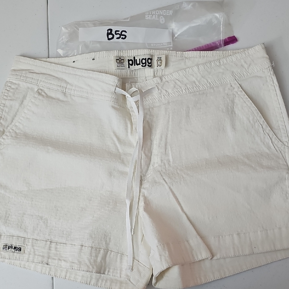 Plugg Women's White Shorts